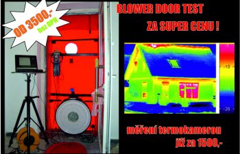 Blower Door test a termovizní měření
